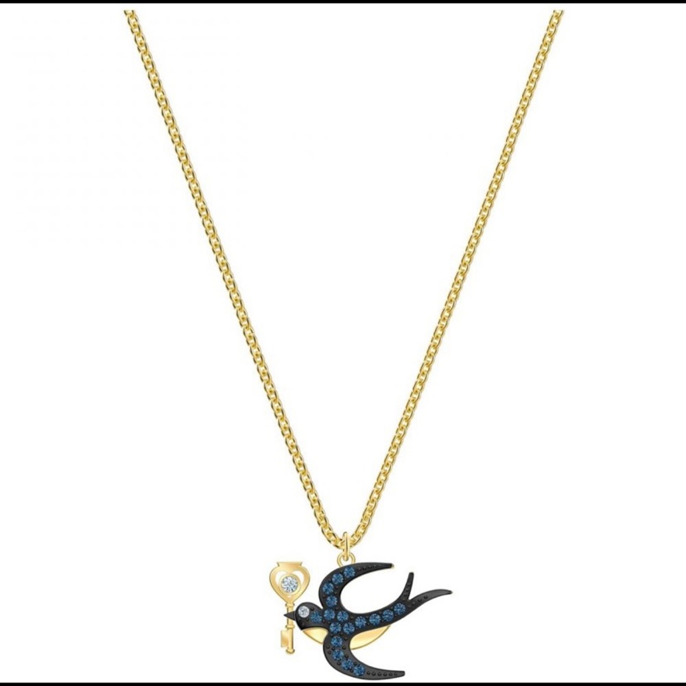 SWAROVSKI BLUE SONGBIRD NECKLACE